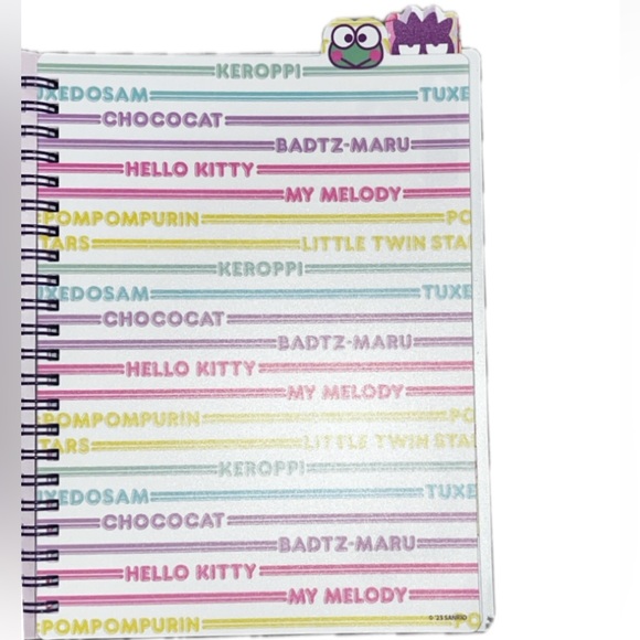New Hello Kitty & Friends Journal with 5 Tabs - Picture 9 of 11